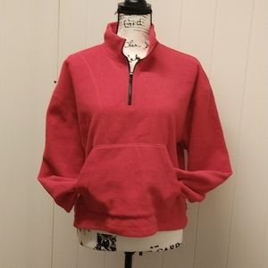 PINK VS• fleece half zip sweatshirt